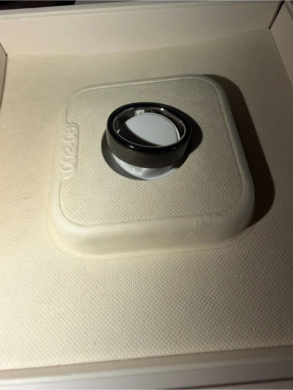 Oura Ring (Gen 5) Smart Ring - White with Silver Inner Band